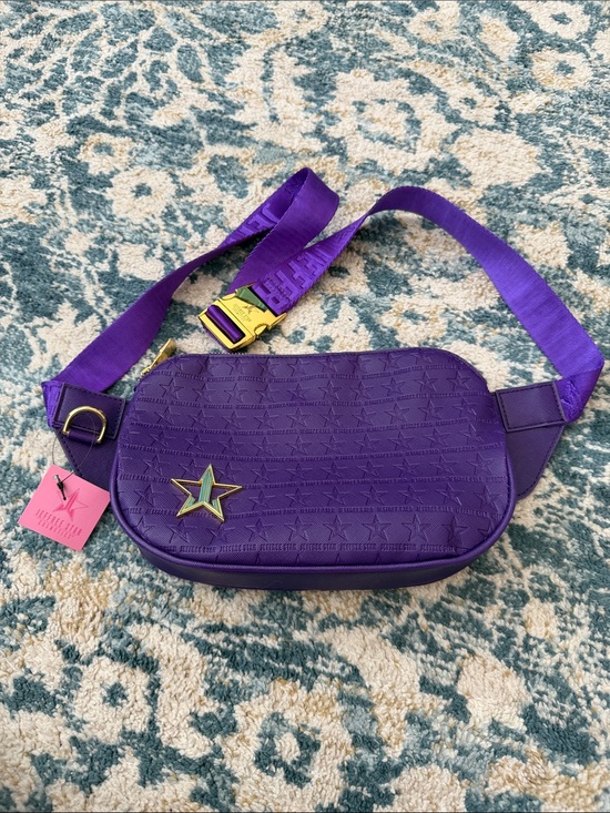 Jeffree Star Handbags - Jeffree Star Purple Star Accent Crossbody Belt Bag